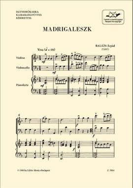 Balazs, Arpad: Madrugalesque
