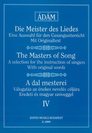 Various: Masters of Song, The Vol.4