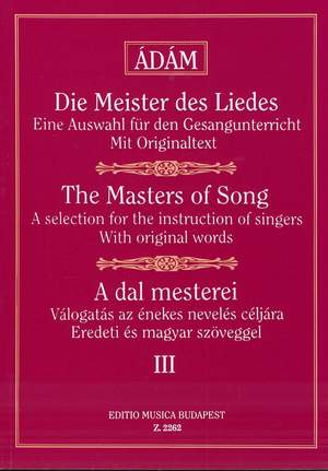 Various: Masters of Song, The Vol.3