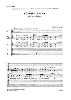 Lorand, Istvan: Korusballadak
