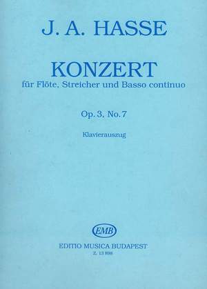 Hasse, Johann Adolf: Konzert fur Flote, Streicher und Basso C