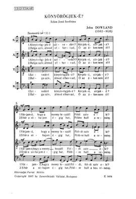 Dowland, John: Konyorogjek