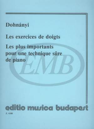 Dohnanyi, Erno: Les exercises de Doigts