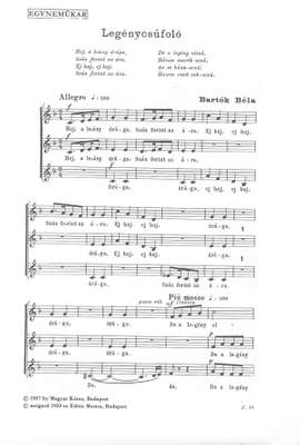 Bartok, Bela: Legenycsufolo (upper voices)