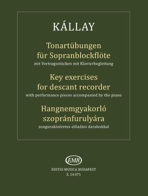 Kallay, Gabor: Key exercises for descant recorder