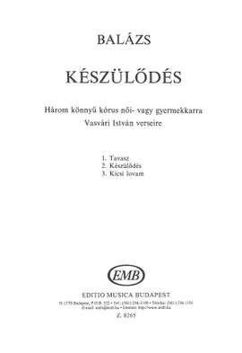 Balazs, Arpad: Keszulodes