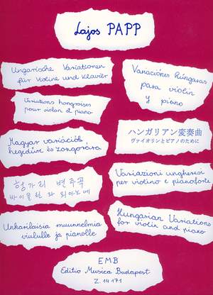 Papp, Lajos: Hungarian Variations