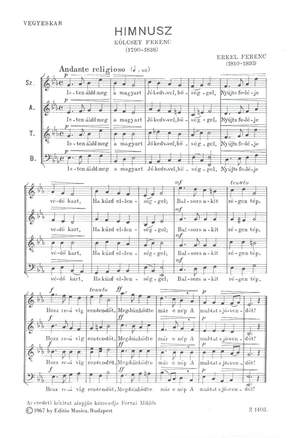 Erkel, Ferenc: Hungarian National Anthem