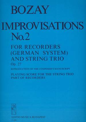Bozay, Attila: Improvisations No. 2