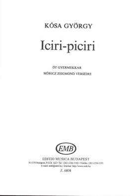 Kosa, Gyorgy: Iciri-piciri