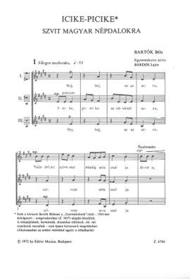 Bartok, Bela: Icike-picike. Szvit
