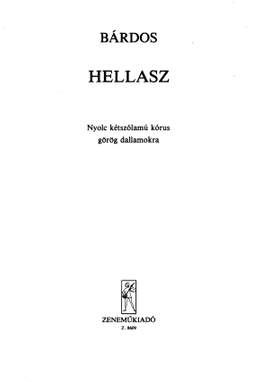Bardos, Lajos: Hellasz