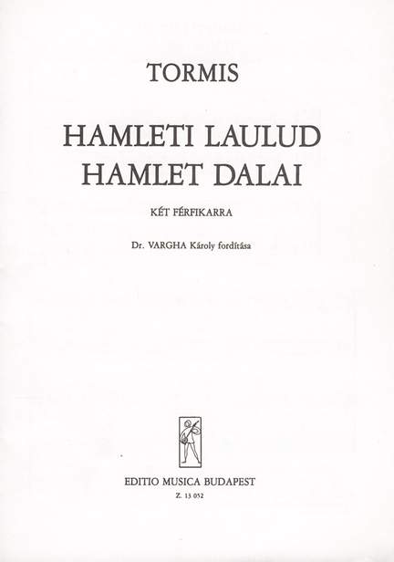Tormis, V: Hamlet dalai