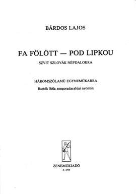 Bartok, Bela: Gyermekeknek - Fa folott