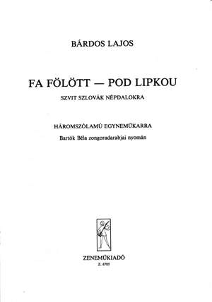 Bartok, Bela: Gyermekeknek - Fa folott