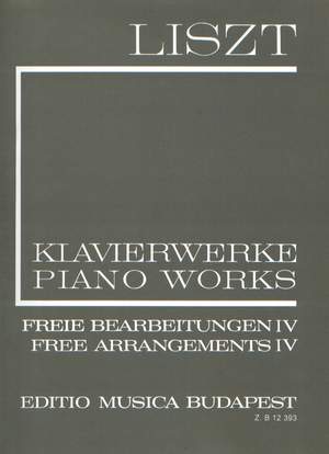 Liszt: Free Arrangements IV (paperback)