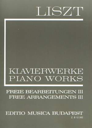 Liszt: Free Arrangements III (paperback)