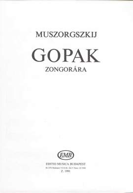 Moussorgsky, Modeste: Gopak