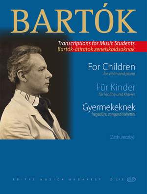 Bartok, Bela: For Children (violin and piano)