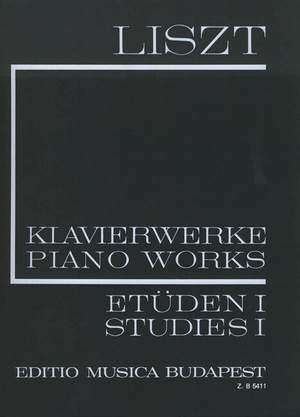 Liszt: Etudes I (Transcendental Studies) (paperback)