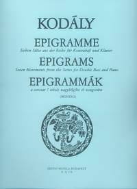 Kodaly, Zoltan: Epigrams