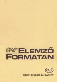 Gardonyi, Zoltan: Elemzo formatan