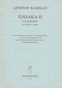Lendvay, Kamillo: Ejszaka II.