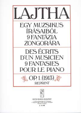 Lajtha, Laszlo: Des ecrits d'un musicien