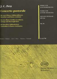 Petz, Johan Christoph: Concerto pastorale