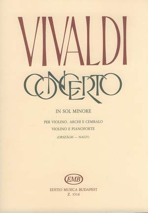 Vivaldi, Antonio: Concerto in sol minore