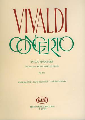 Vivaldi, Antonio: Concerto in sol maggiore