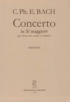 Bach, Carl Philipp Emanuel: Concerto in sib maggiore