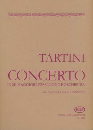 Tartini, Giuseppe: Concerto in mi maggiore, D51