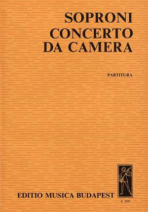 Soproni, Jozsef: Concerto da camera
