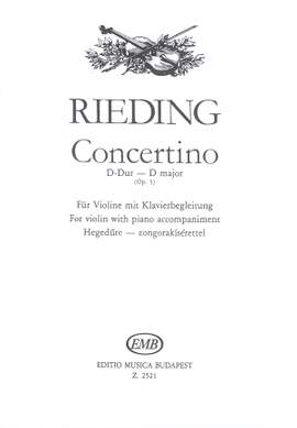 Rieding, Oscar: Concertino in D major