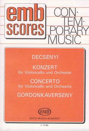 Decsenyi, Janos: Concerto for violoncello and orchestra
