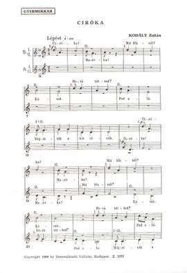Kodaly, Zoltan: Ciroka