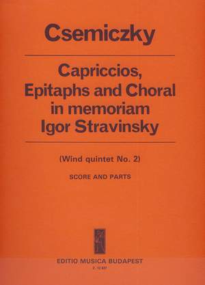 Csemiczky, Miklos: Capriccios, Epitaphs and Choral