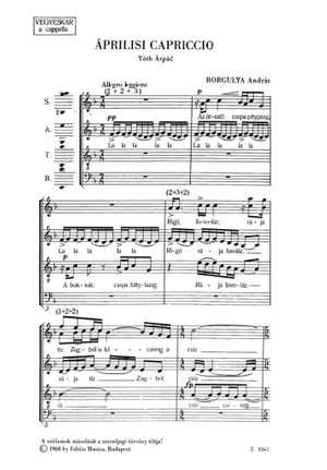Borgulya Andras: Aprilisi capriccio
