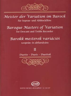 Various: Baroque Masters (recorder) Vol.2 Duets