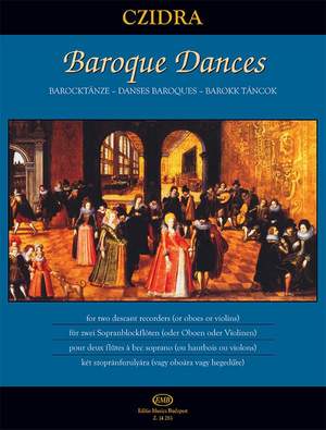 Czidra, Laszlo: Baroque Dances for two descant recorders