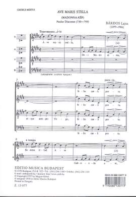 Bardos, Lajos: Ave maris stella