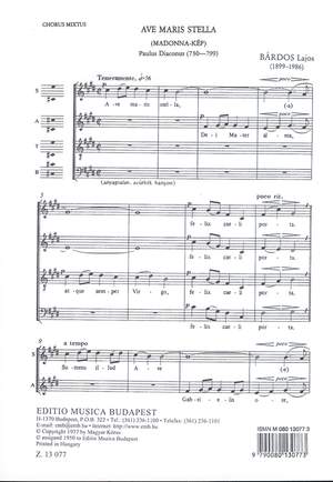 Bardos, Lajos: Ave maris stella