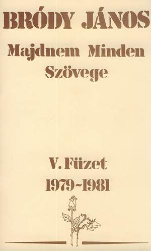 Szekeres, Ferenc: Almost every poems Vol.5