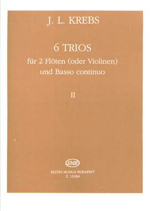 Krebs, J L: 6 Trios for 2 Flutes and Basso Continuo