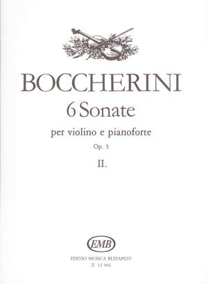 Boccherini, Luigi: 6 sonate per violino e pianoforte Vol. 2