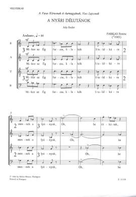 Farkas, Ferenc: A nyari delutanok