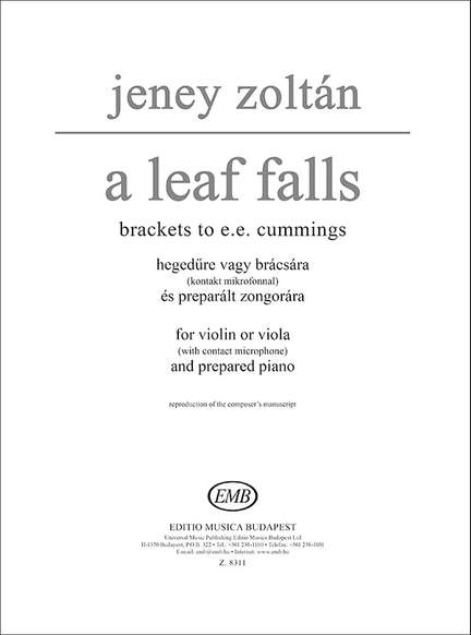 Jeney, Zoltan: A Leaf Falls