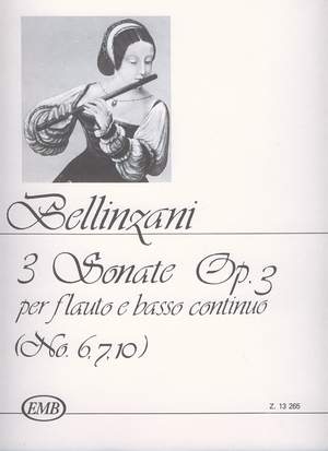 Bellinzani, Paolo Benedetto: 3 Sonatas for flute and basso continuo
