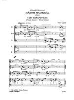 Sary, Laszlo: 3 madrigals Product Image